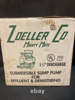 Zoeller M53 Mighty-Mate 53-D Cast Iron Sump Pump, Automatic NOS VINTAGE 1996