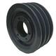 Zoro Select 3b200sf V-belt Sheave, 43 Lb, Cast Iron