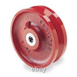 Zoro Select W-10-V-1 Caster Wheel, Cast Iron, 10 In, 3000 Lb