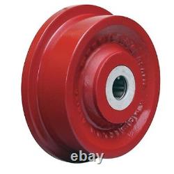 Zoro Select Wft-6H-1 Caster Wheel, Cast Iron, 6-1/8 In, 2500 Lb