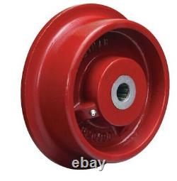 Zoro Select Wft-82H-1 Caster Wheel, Cast Iron, 8 In, 4500 Lb
