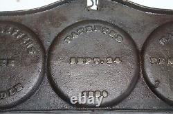 1889 Mme Shaeffer's Fonte Flip Flop Trois Pancake Gâteau Grille Canton, OH
