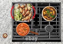 2-en-1 carré en fonte émaillée Dutch Oven, plat de cuisson et couvercle à grille avec double