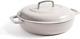 3.5 Qt Cocotte En Fonte émaillée Avec Couvercle En Pavé