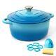 5.5 Quart Cocotte En Fonte émaillée Avec Couvercle Et Poignées Doubles