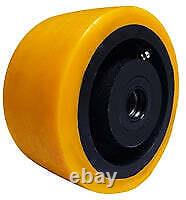 6 x 3 Polyuréthane sur noyau en fonte 4 000 lbs Cap