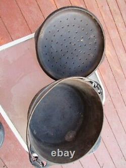 8 GRISWOLD grand logo de bloc TITE-TOP DUTCH OVEN avec PAT. # Fonte