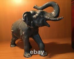 ANCIENNE VINTAGE 8 lb. PORTE-ARRÊT EN FONTE D'ÉLÉPHANT DE CIRQUE HUBLEY