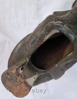 Antique 27.5 lb 15 Fonte de fonte de bronze Architectural Griffin Building Topper Decor