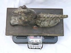 Antique 27.5 lb 15 Fonte de fonte de bronze Architectural Griffin Building Topper Decor