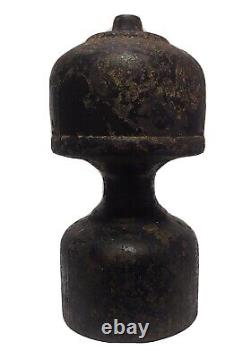 Antique Cast Iron Hitching Post Topper 14 Pouces 20 Lbs Fence Finial