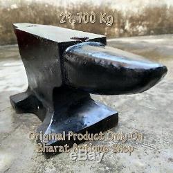 Antique Noir Très Heavy Iron Anvil Blacksmith Outilllage Collection 54 Lbs