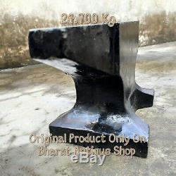 Antique Noir Très Heavy Iron Anvil Blacksmith Outilllage Collection 54 Lbs