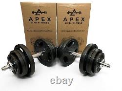 Apex Life Fitness Hammertone Fonte 100 Lb Réglable Dumbbell Set USA Ship