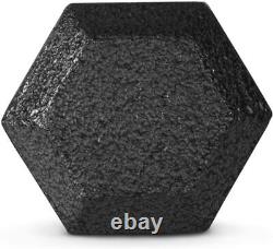 Approvisionnement sportif WF de fonte solide hexagonale gris/noir pour l'entraînement en force avec haltères