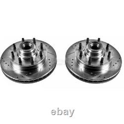 Ar8627xpr Powerstop 2-wheel Set Brake Discs Front Driver & Passenger Side Nouveau