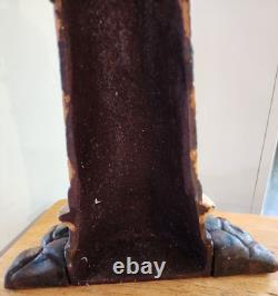 Arrêt de porte de phare en fonte lourde nautique vintage de 10 livres. 15.5 Besoin de soins.