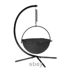 Ash & Ember 30 Chaudron en Fonte Foyer Bol, Grille, Chaîne, Support