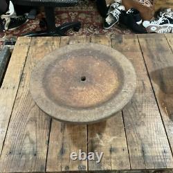 BASE DE PARAPLUIE EN FONTE SOLIDE ANTIQUE EMBEE VIGNE 54 Lbs 14 Pouces