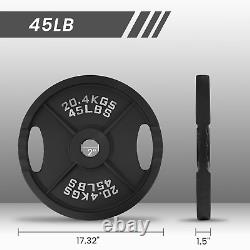 BalanceFrom Plaque de Poids Olympique en Fonte de 2 Pouces - Ensemble de 245 lbs Multiple Pac