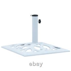 Base de parasol blanc 26,5 lb en fonte 19,3
