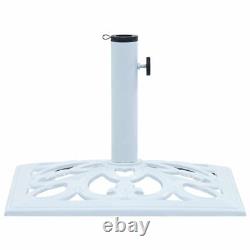 Base de parasol blanc 26,5 lb en fonte 19,3