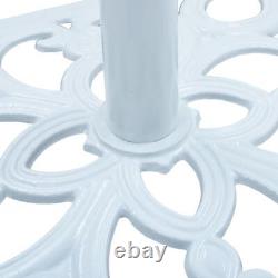 Base de parasol blanc 26,5 lb en fonte 19,3