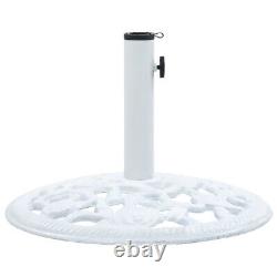 Base de parasol blanc en fonte de 26,5 livres 18,9