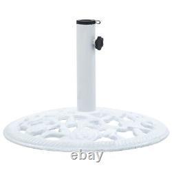 Base de parasol blanc en fonte de 26,5 livres 18,9
