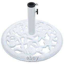 Base de parasol blanc en fonte de 26,5 livres 18,9