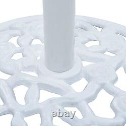 Base de parasol blanc en fonte de 26,5 livres 18,9