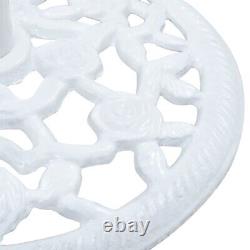 Base de parasol blanc en fonte de 26,5 livres 18,9
