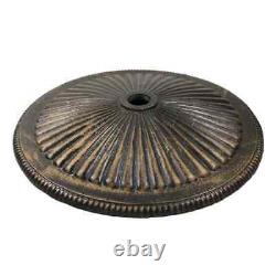 Base de parasol de patio en fonte classique de 50 lb en bronze