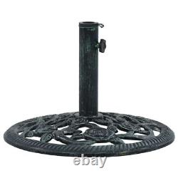 Base de parasol verte 19.8 lbs 15.7 fonte de fer