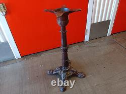 Base de table pour pied en fonte de couleur marron vintage, hauteur de 28 pouces