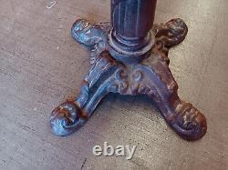 Base de table pour pied en fonte de couleur marron vintage, hauteur de 28 pouces