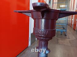 Base de table pour pied en fonte de couleur marron vintage, hauteur de 28 pouces