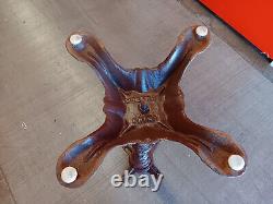 Base de table pour pied en fonte de couleur marron vintage, hauteur de 28 pouces