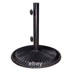 Base en fonte de corail de 50 lb, noir