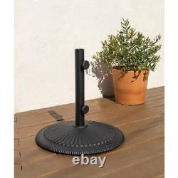 Base en fonte de corail de 50 lb, noir