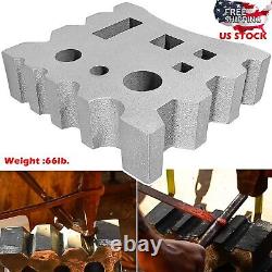 Bloc de forge en fonte massif de 66 lb pour forgeron, bol à couler, fabrication de cuillère