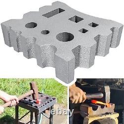 Bloc de frappeur de forgeron de 66 livres pour la fabrication de creusets de forge, de louches et de cuillères en fonte solide.