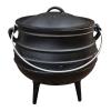 Bouilloire De Cuisson Au Feu De Camp Lehman En Fonte Potjie Avec 3 Pieds Et Couvercle