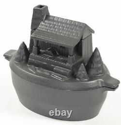 Bouilloire en fonte pour poêle à granulés en bois dans une cabane en rondins - humidificateur d'air rustique