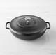 Braiseur En Fonte émaillée Lodge Blacklock Assaisonné Triple, 4 Qt (nouveau)
