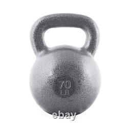 CAP Bouilloire en fonte Kettlebell Barbell Poids unique 10-80 livres