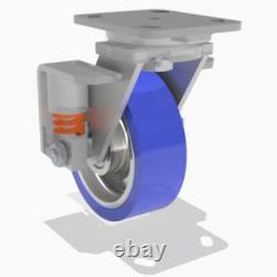 Capacité de charge de 620 livres Hamilton 6x2 Roue Ergo-Glide en polyuréthane sur fonte