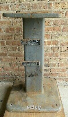 Cast Vintage Base De Fer Support Steampunk Table Industrielle Socle Lourd 160 Lb