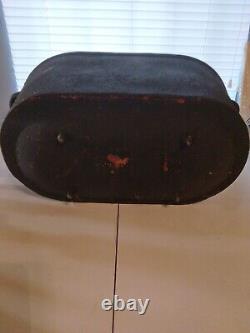 Chaudière antique en fonte pour jambon : 20 pouces de longueur x 11 pouces de largeur x 10 pouces de hauteur, plus de 20 livres, utilisée.