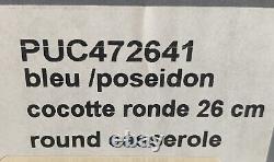 Cocotte Ronde en Fonte émaillée Bleue Chasseur 5,28 Qt 26cm Casserole
